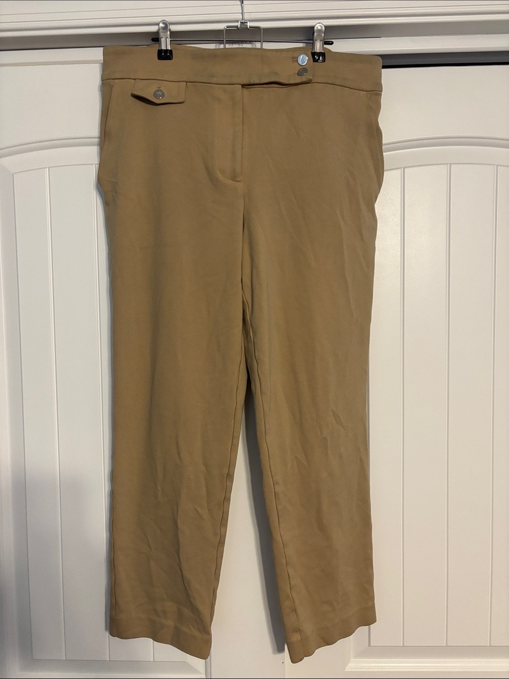 Lauren Ralph Lauren Tan Straight-Leg Women's Pants